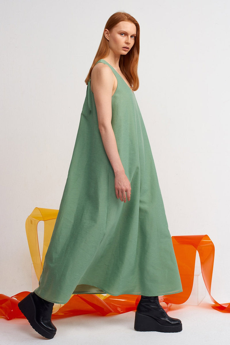 Nu Long Flowy Dress Green