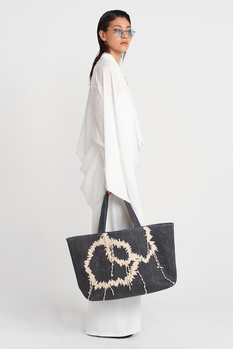 Nu Crinkle Blouse With Shawl Collar Off White