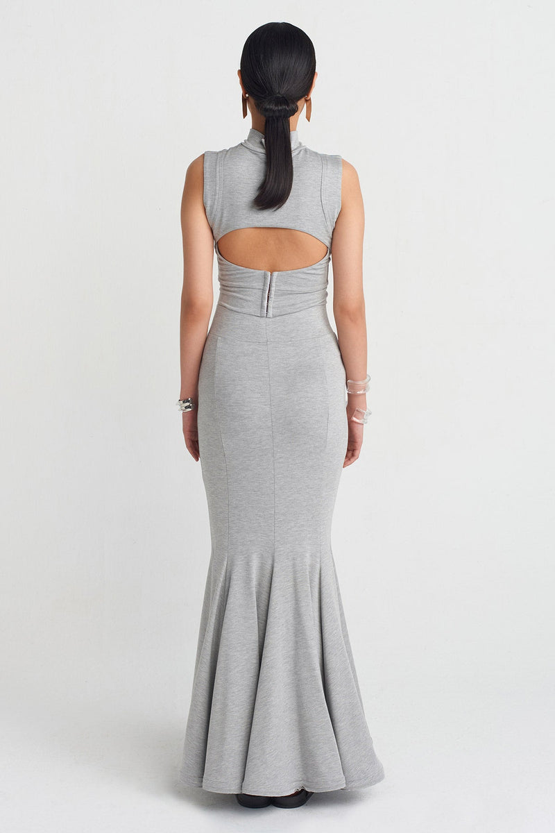 Nu Mermaid Skirt Grey Melange