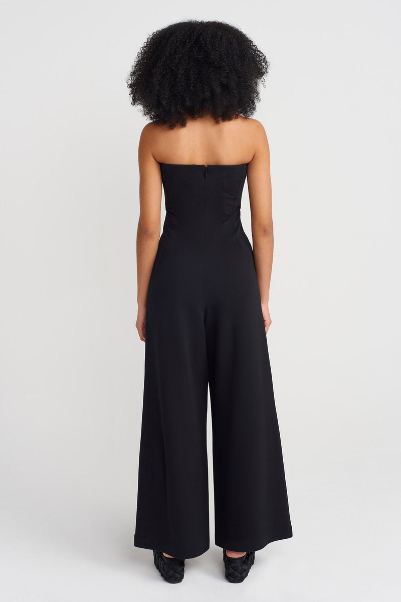 Nu Strapless Jumpsuit Black