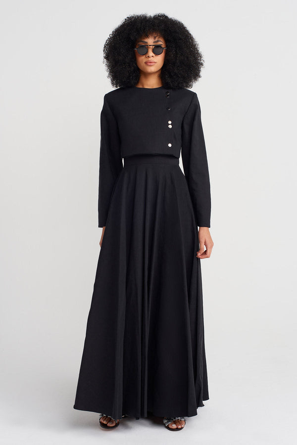 Nu Cropped Jacket Black