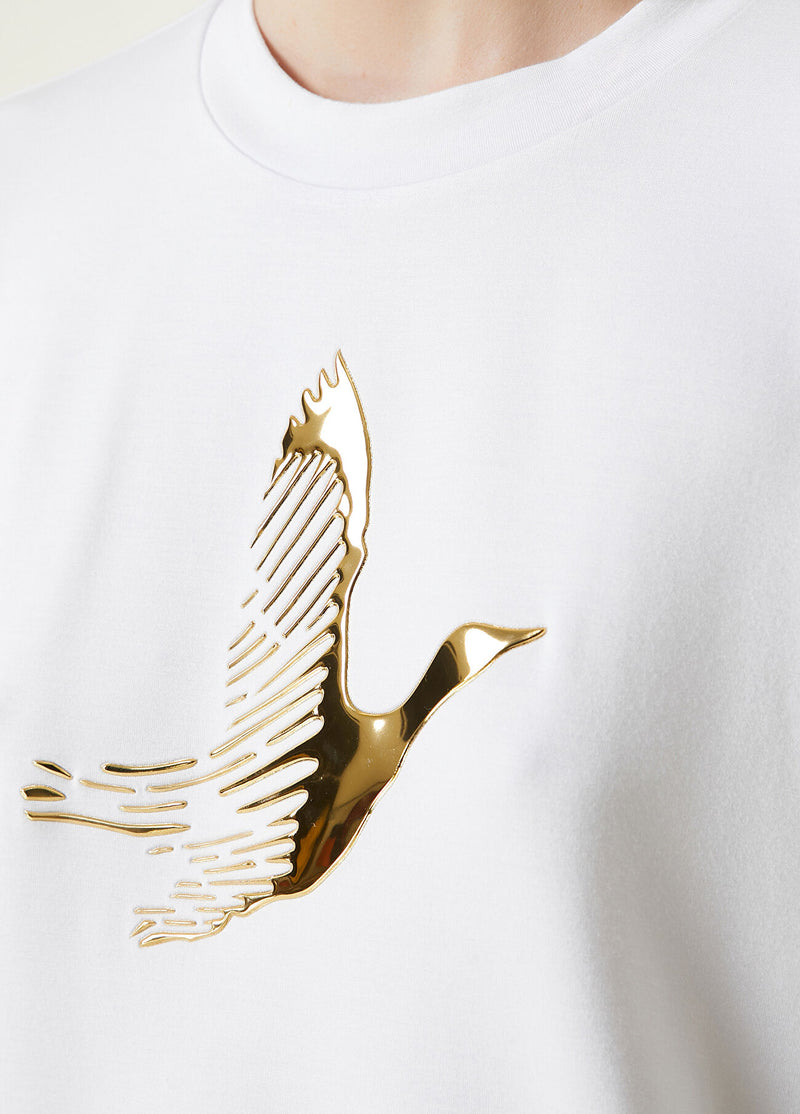 Beymen Club Gold Logo T-Shirt Off White