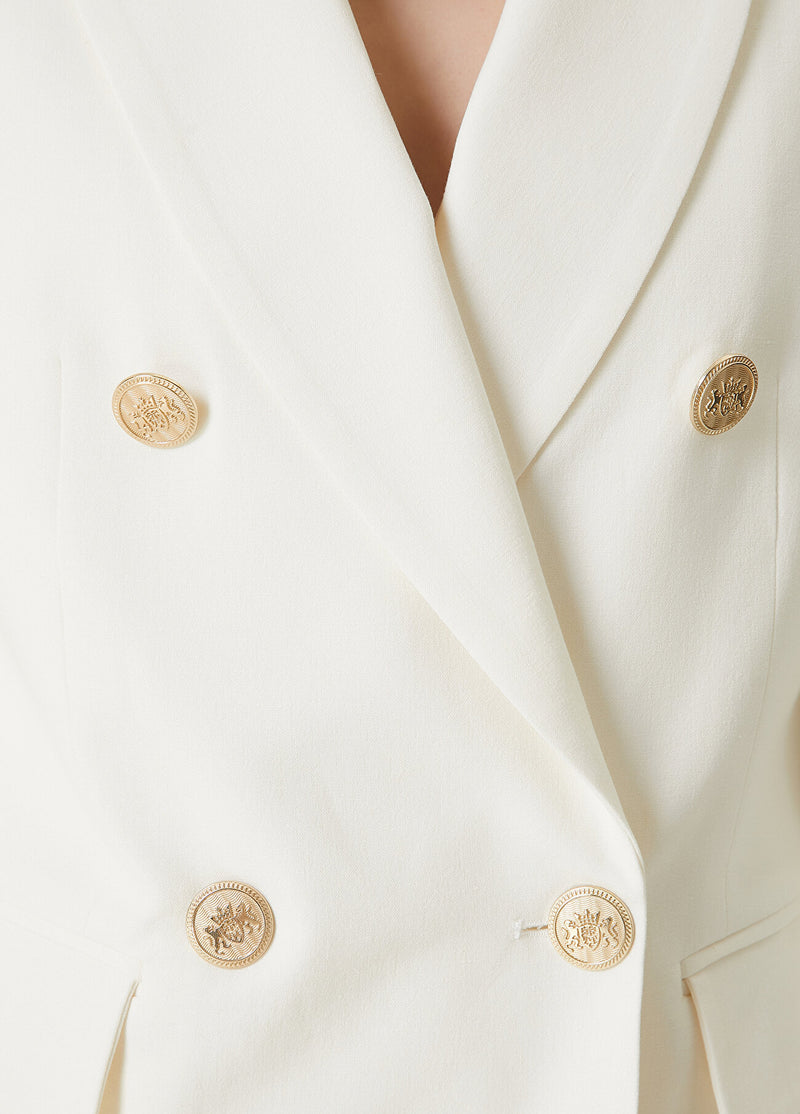 Beymen Club Double-Breasted Blazer Off White