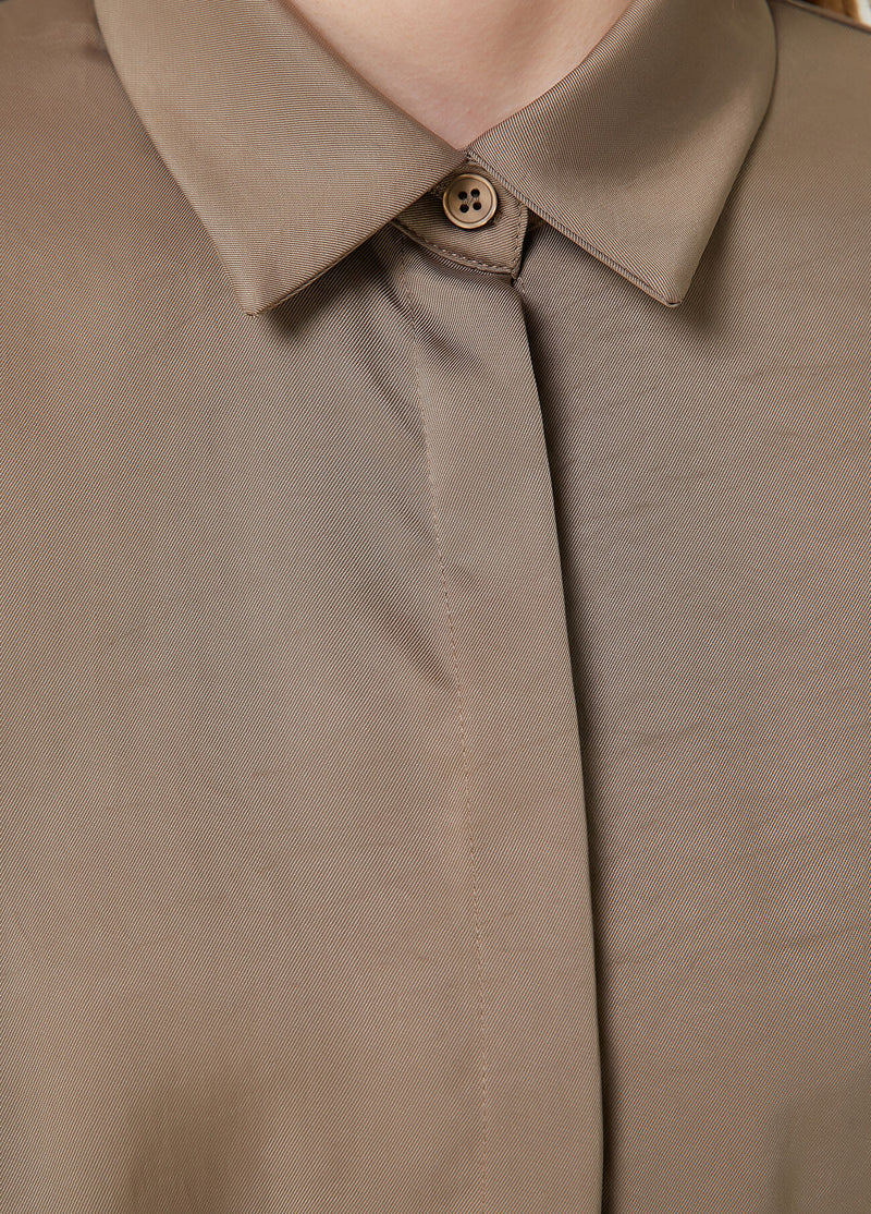 Beymen Club Twill Shirt Khaki