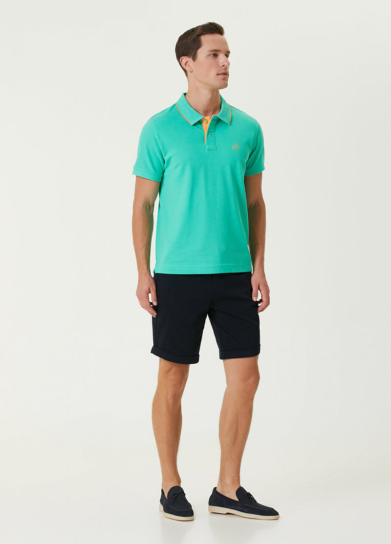 Beymen Club Men Slim Fit Polo Neck T-Shirt Green