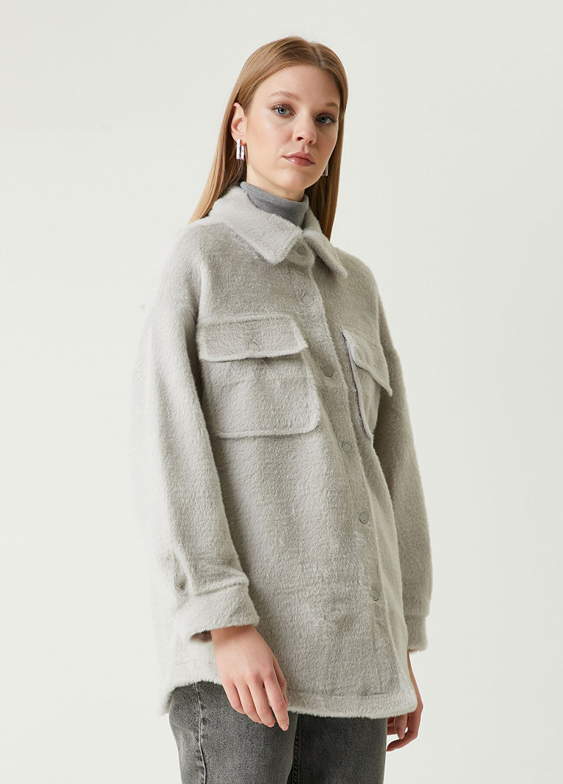 Beymen Club Oversize Over Shirt Grey