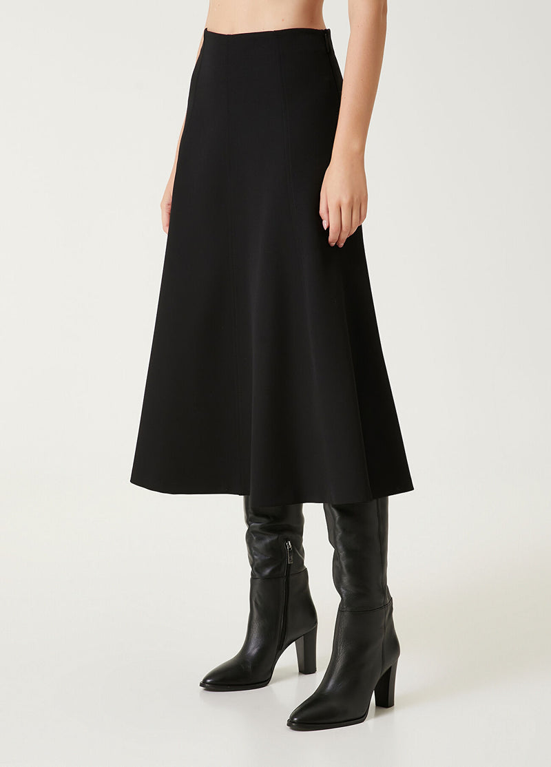 Beymen Club Midi Flared Skirt Black