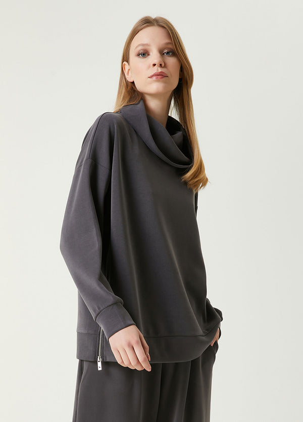 Beymen Club Draped Sweatshirt Anthracite