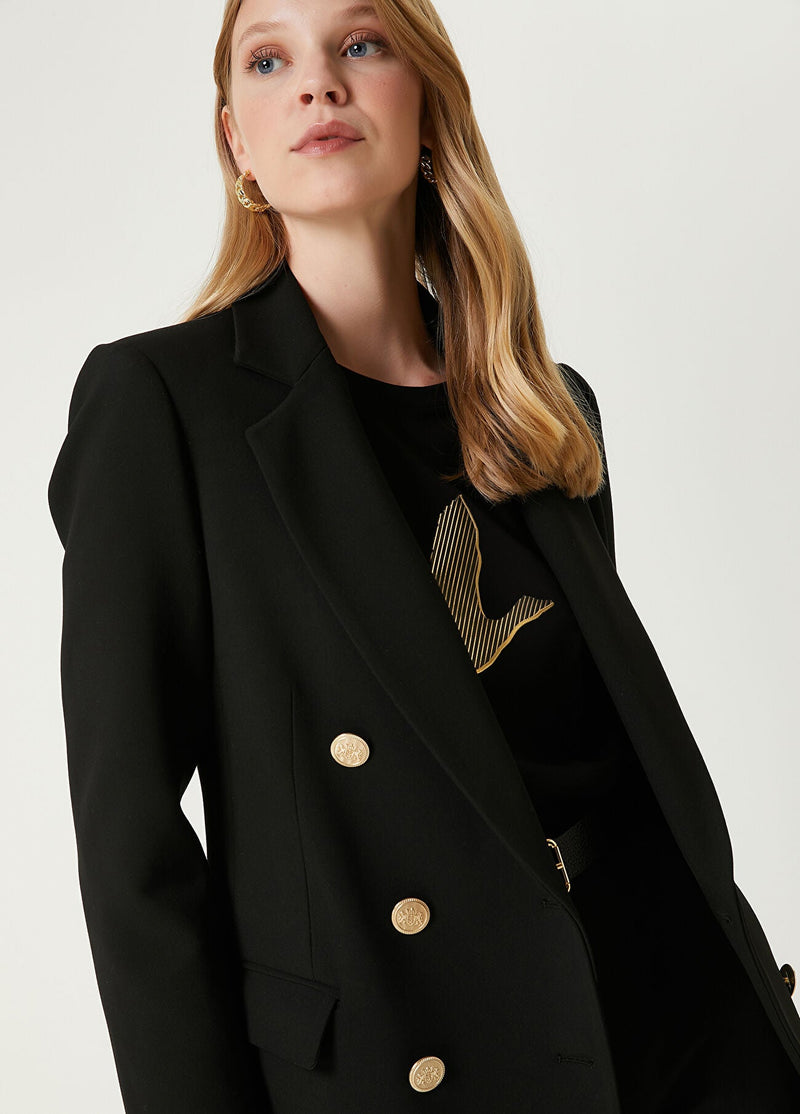 Beymen Club Double-Breasted Blazer Black