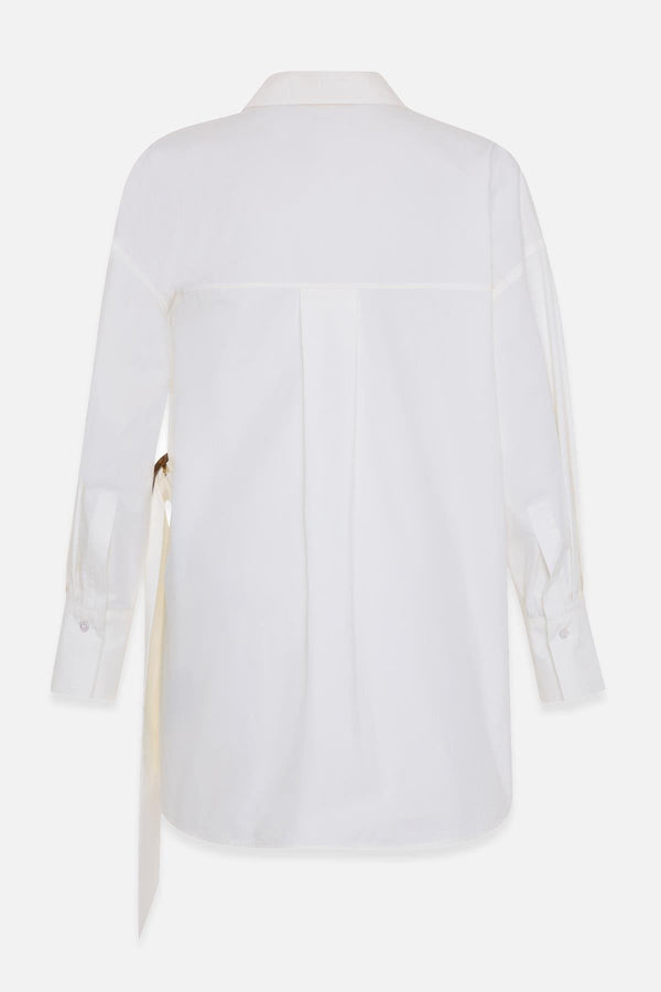 Setre Collar And Accessory Detailed Shirt Ecru