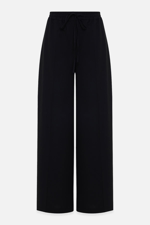 Setre Elastic Waist Relaxed Cut Trousers Black