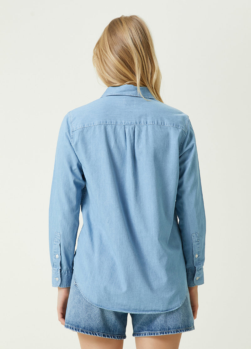 Beymen Club Basic Denim Shirt Light Blue