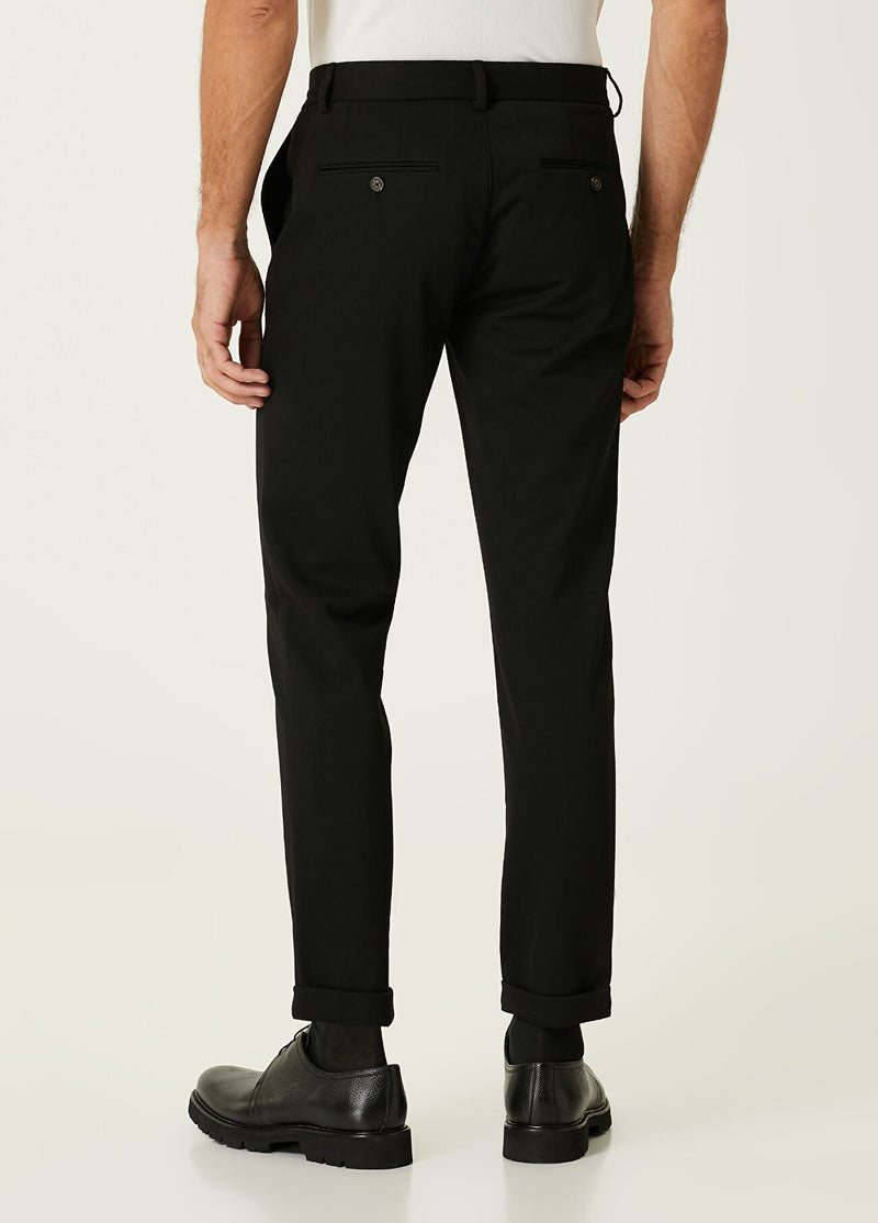 Beymen Club Men Diagonal Patterned Chino Pants Black