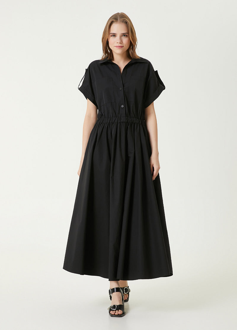 Beymen Club Maxi Shirt Dress Black