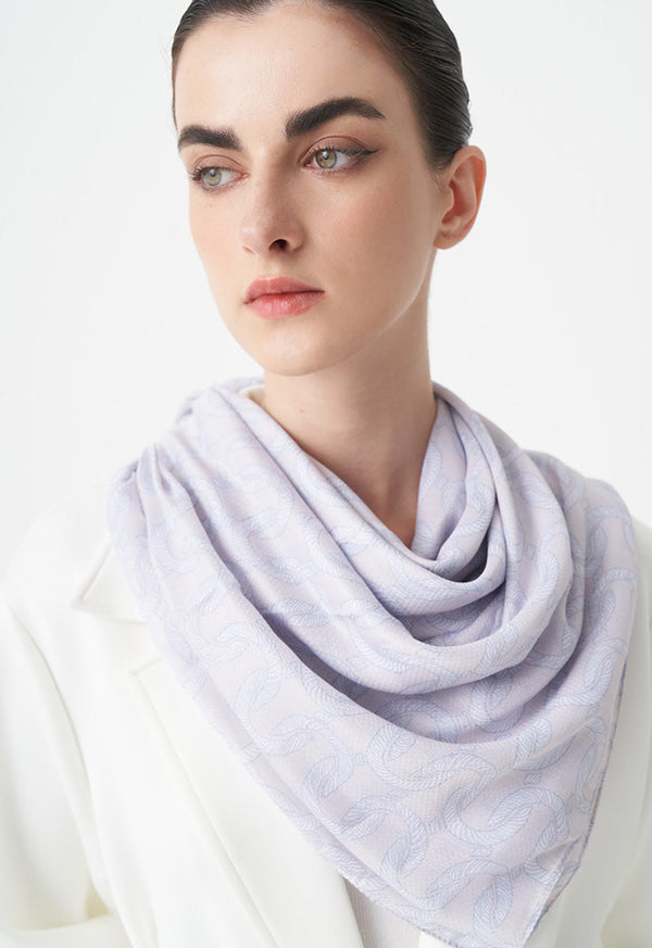 Choice Chain Printed Scarf Grey