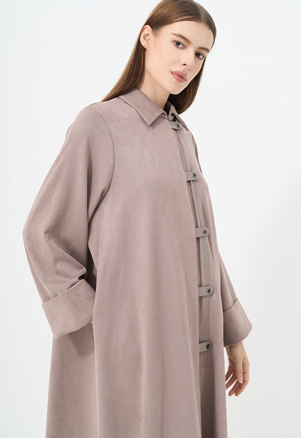 Choice Oversize Solid Maxi Winter Jacket Vison