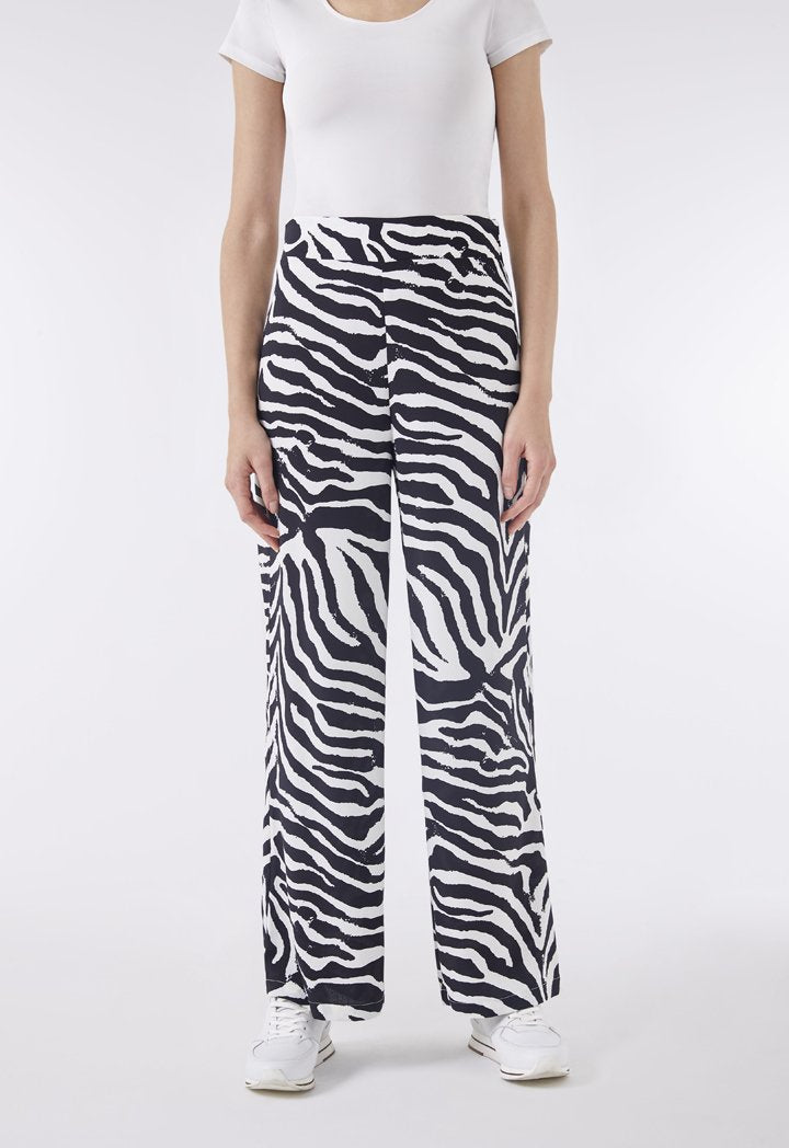 Choice Zebra Print Pattern Trouser Multicolor - Wardrobe Fashion