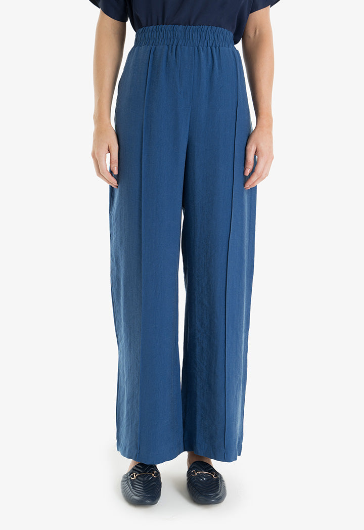 Choice Wide Leg Comfy Trouser Navy