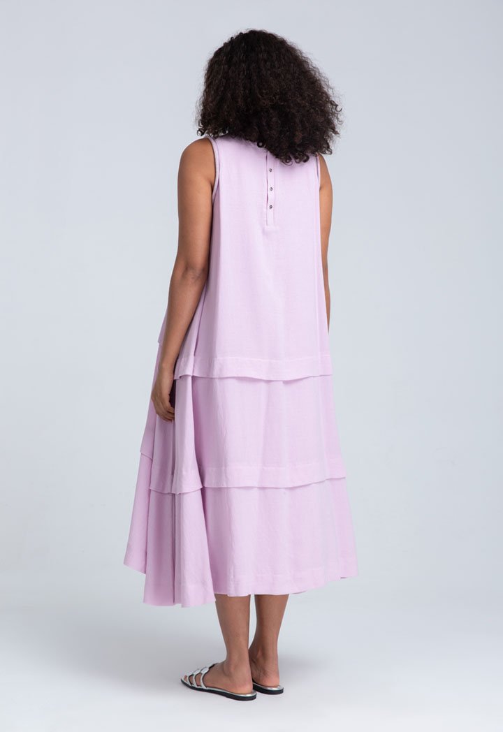 Choice Sleeveless Midi Dress Lilac