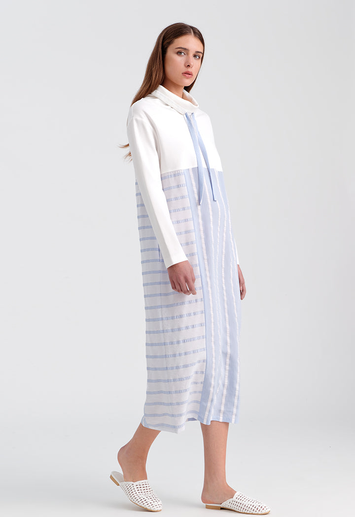 Choice Maxi Striped Dress Blue