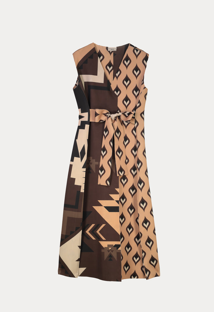 Choice Printed Sleeveless Dress Print