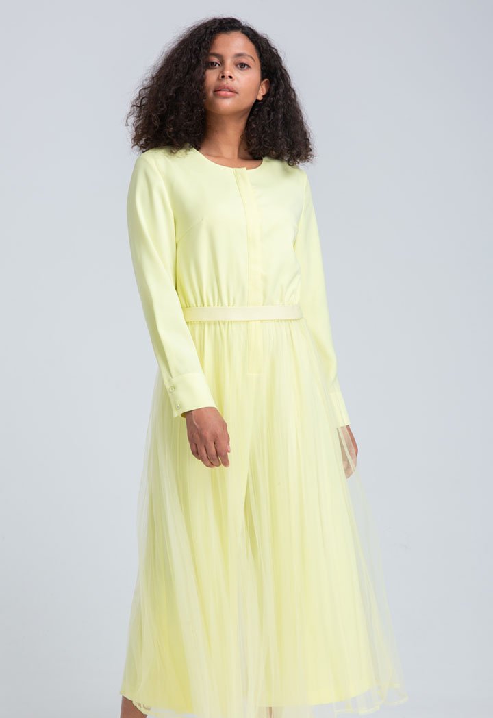 Choice Jumpsuit With Skirt Yellow