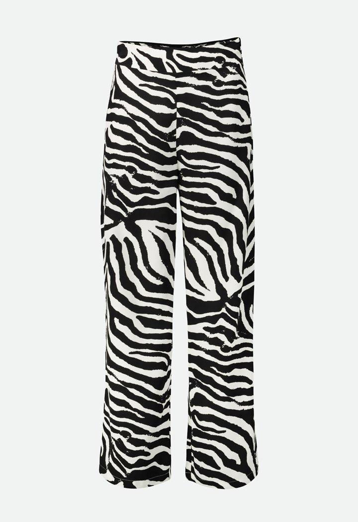 Choice Zebra Print Pattern Trouser Multicolor - Wardrobe Fashion