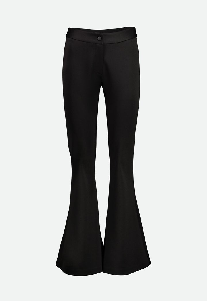 Choice Mid Rise Flare Trouser Black - Wardrobe Fashion