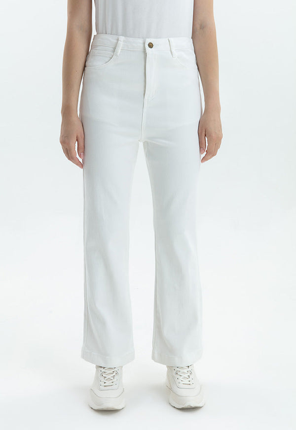 Choice Denim High Waist Trouser Off White