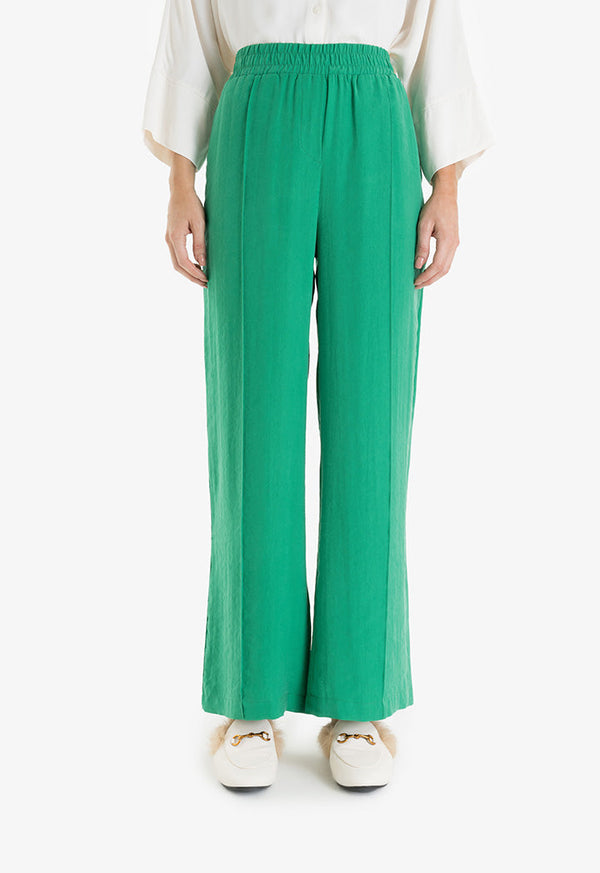 Choice Wide Leg Comfy Trouser Green