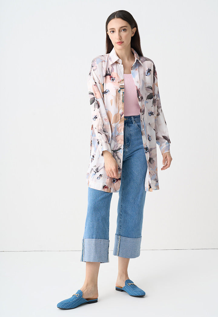 Choice Long Sleeves Printed Floral Shirt Printed Multi