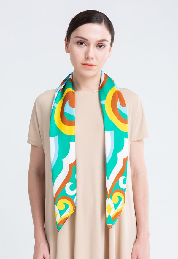 Choice Printed Scarf Green