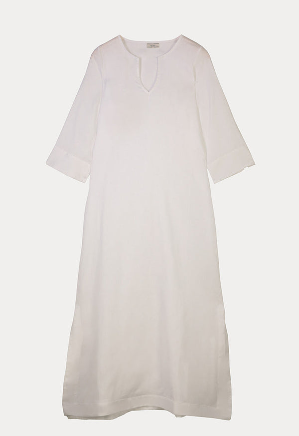 Choice Luxuriously Soft Solid Maxi Dress White