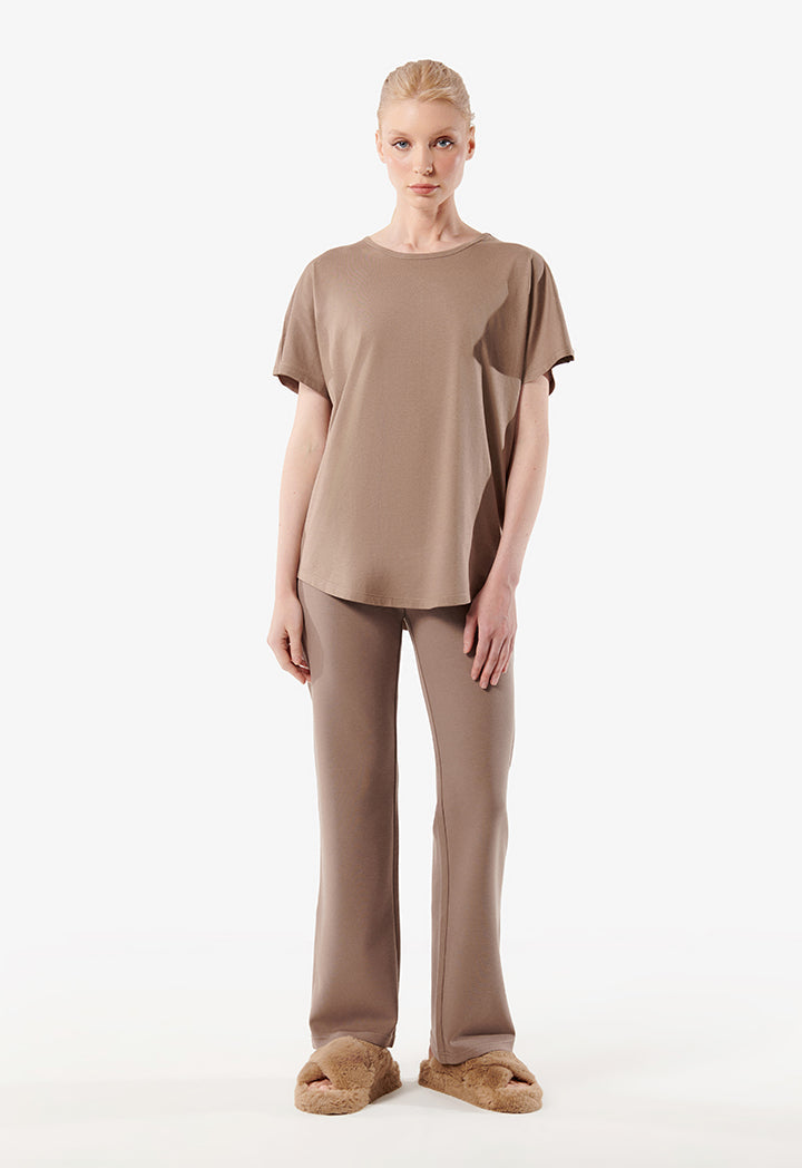 Choice Basic T-Shirt Brown