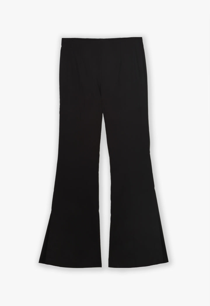 Choice Solid Flared Trouser Black