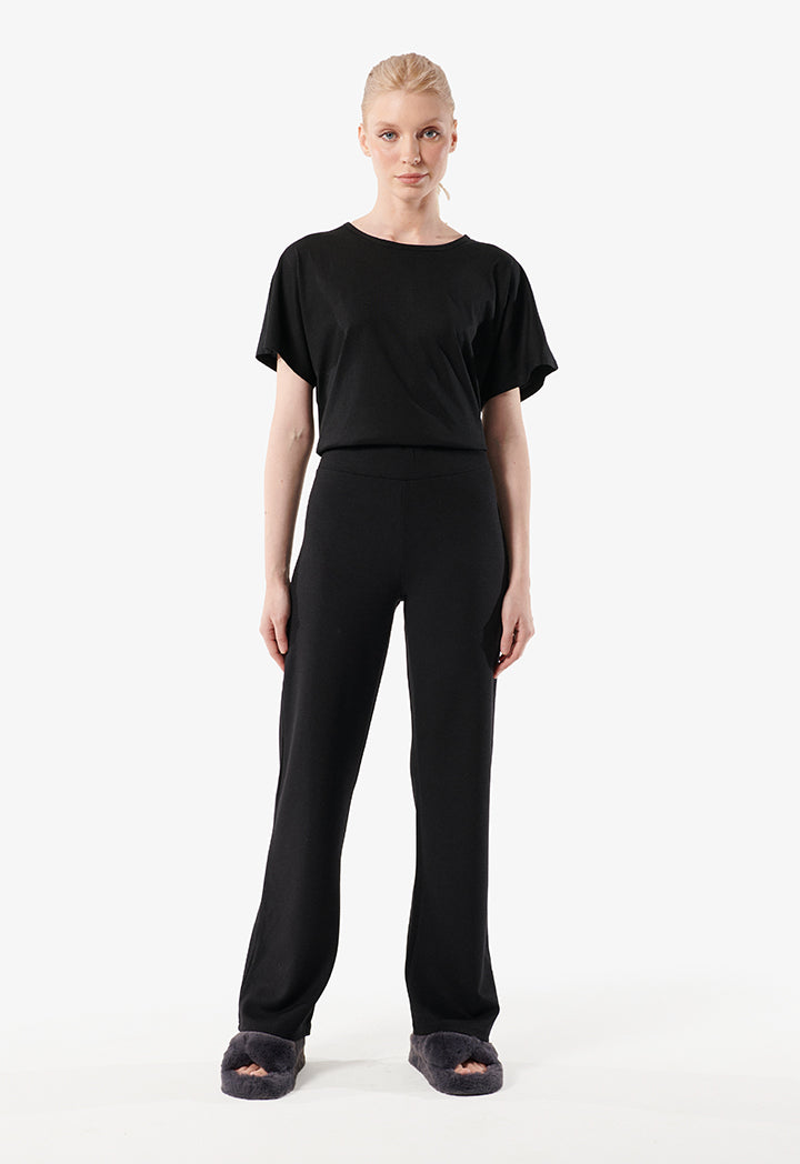 Choice Elasticated Waist Trousers Black