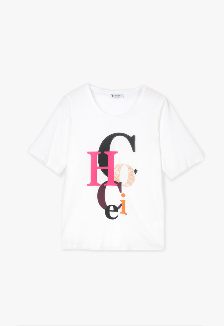 Choice "Choice" Text Print T-Shirt Offwhite