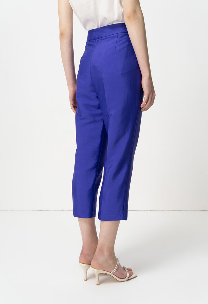 Choice Long Solid Formal Trousers Purple