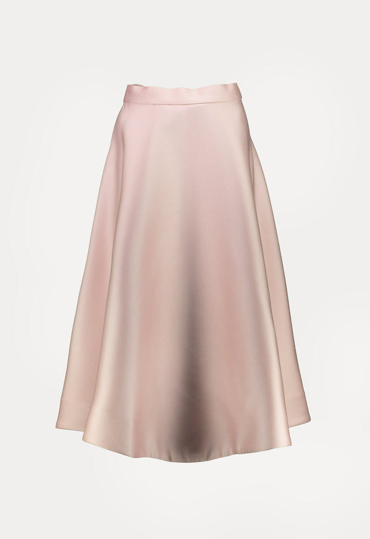 Choice Solid High Waist Skirt Blush