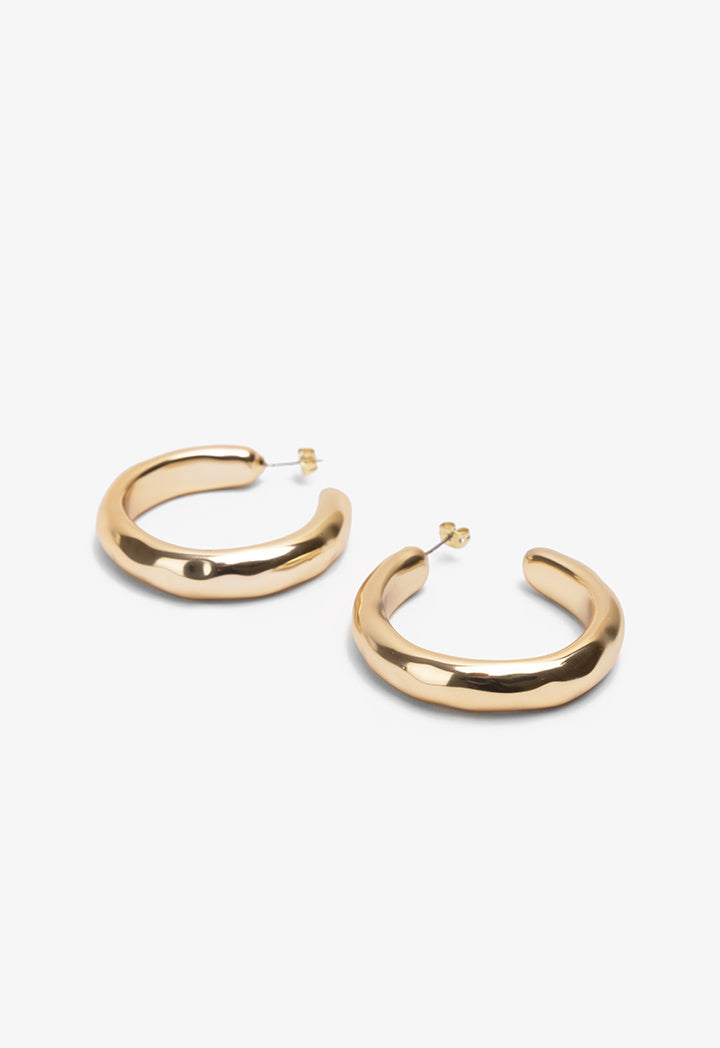 Choice Sleek Golden Earrings Gold