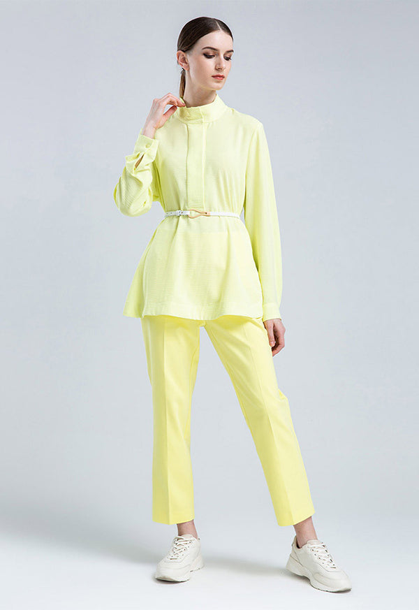 Choice Basic Straight Leg Trouser Yellow