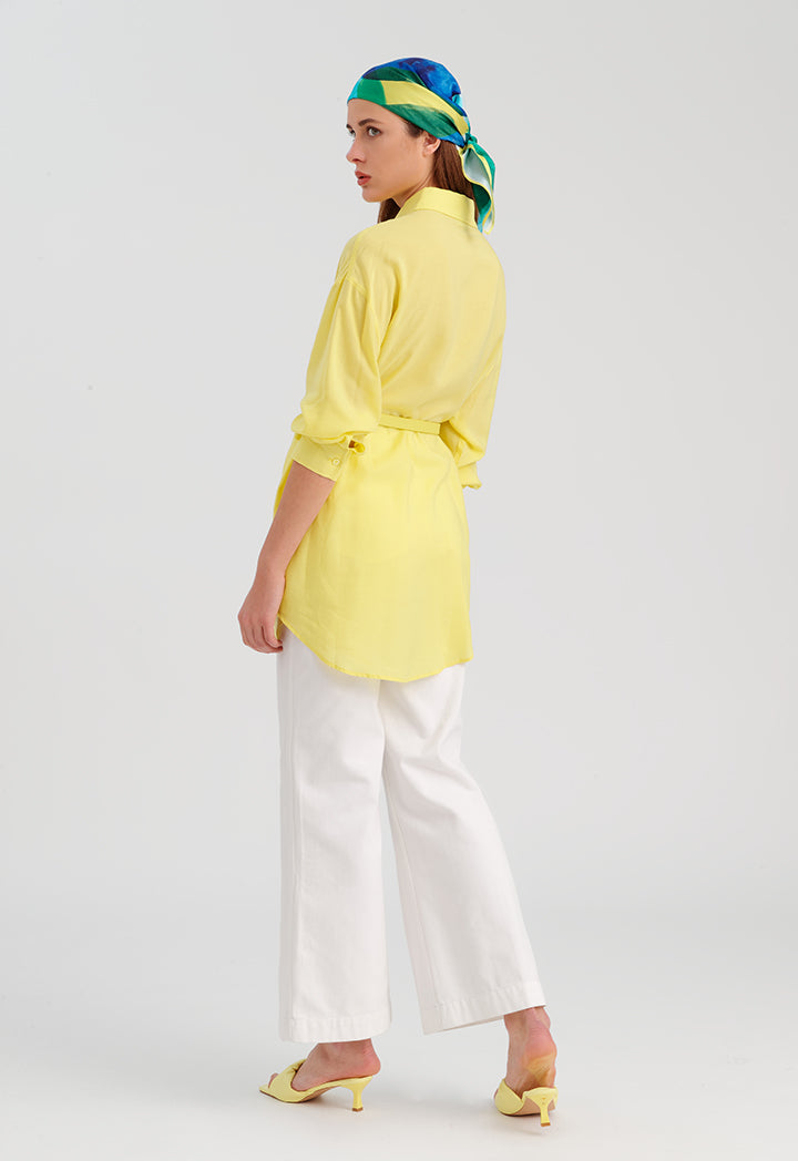 Choice Basic Double Shirt Lime-Yellow