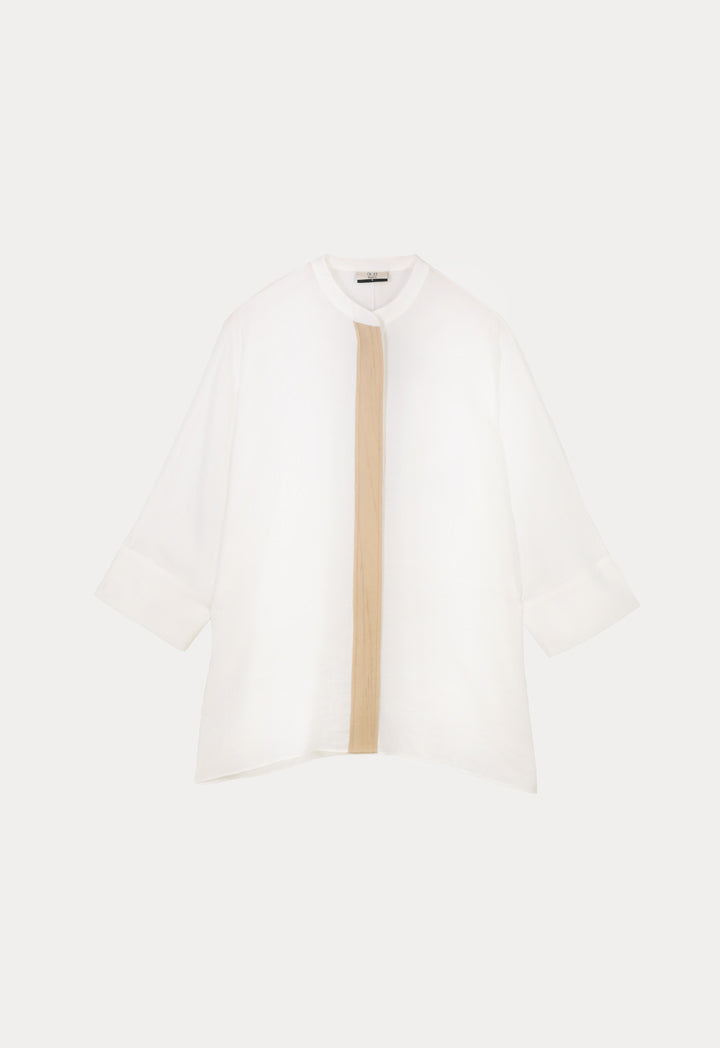 Choice Contrast Line Shirt Off White