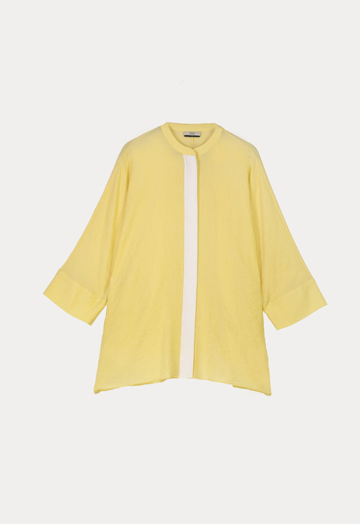 Choice Contrast Line Shirt Yellow