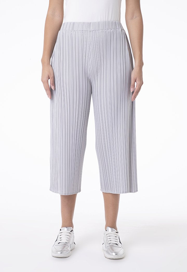 Choice Straight Leg Pleated Trouser Grey