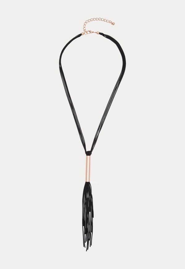 Choice Multi Snake Chain Layered Necklace Black - Wardrobe Fashion