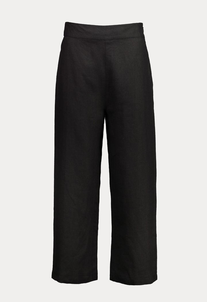 Choice Linen Wide Leg Trouser Black