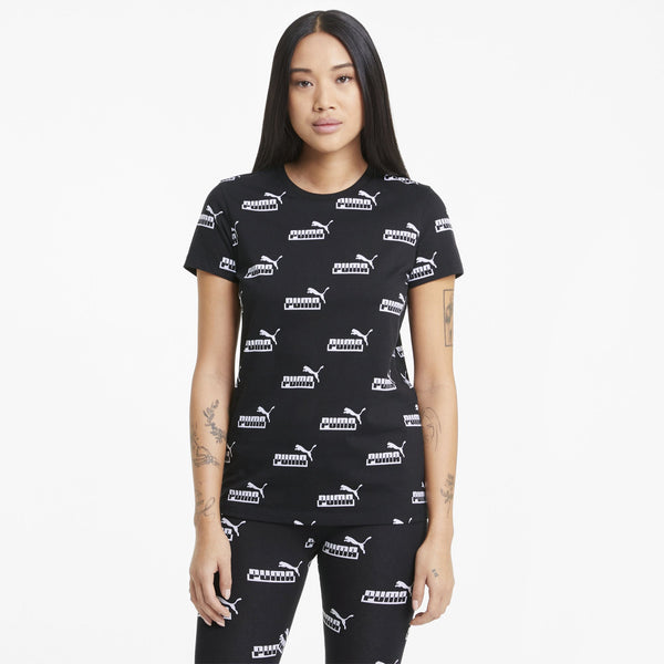 Puma Teeamplified Aop Tee Puma Black