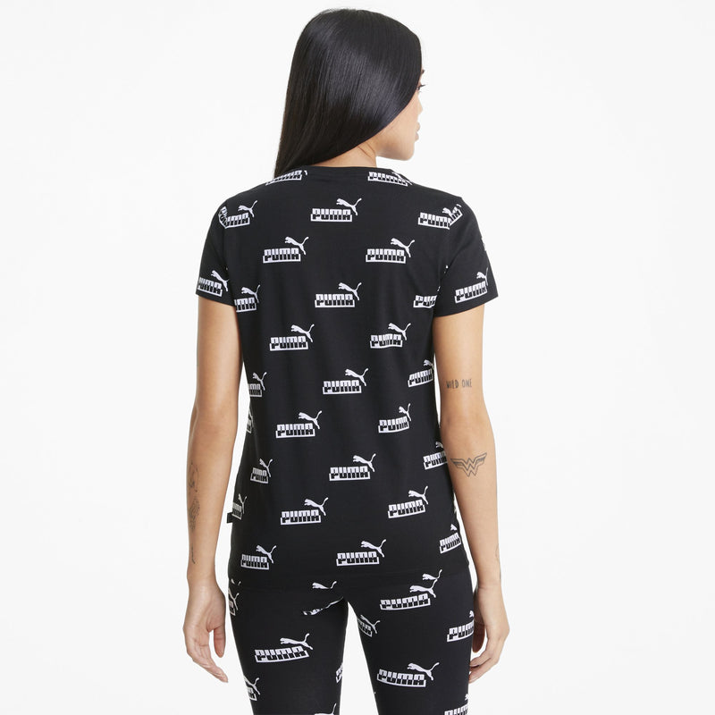 Puma Teeamplified Aop Tee Puma Black