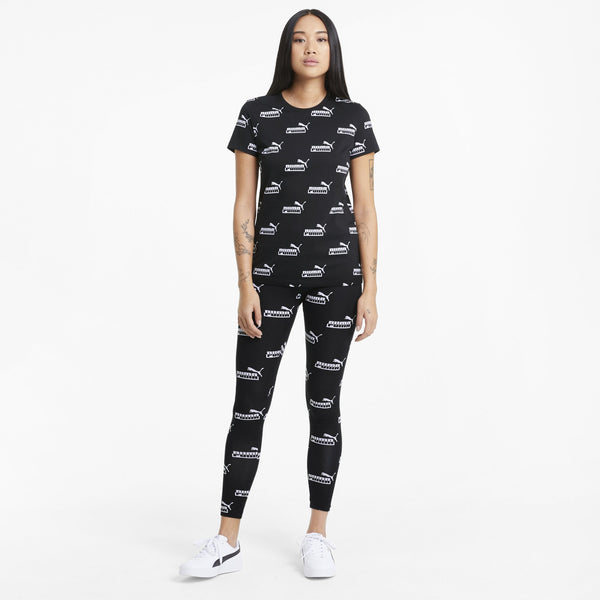 Puma Teeamplified Aop Tee Puma Black